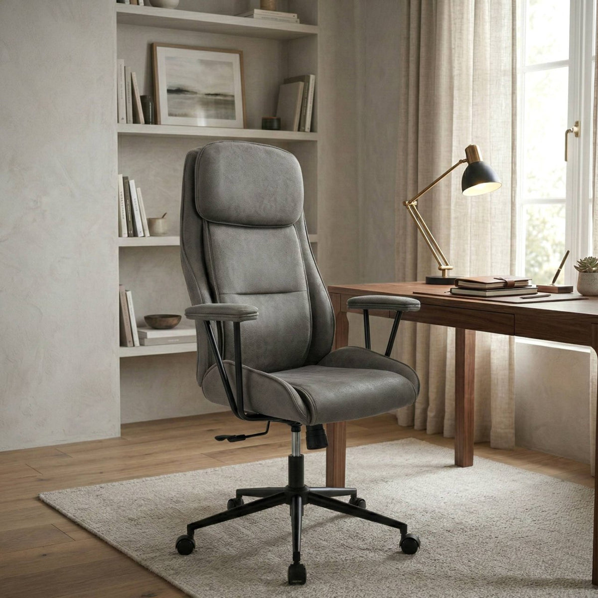 Bureaustoel Siddar antiek/grijs antik-grau