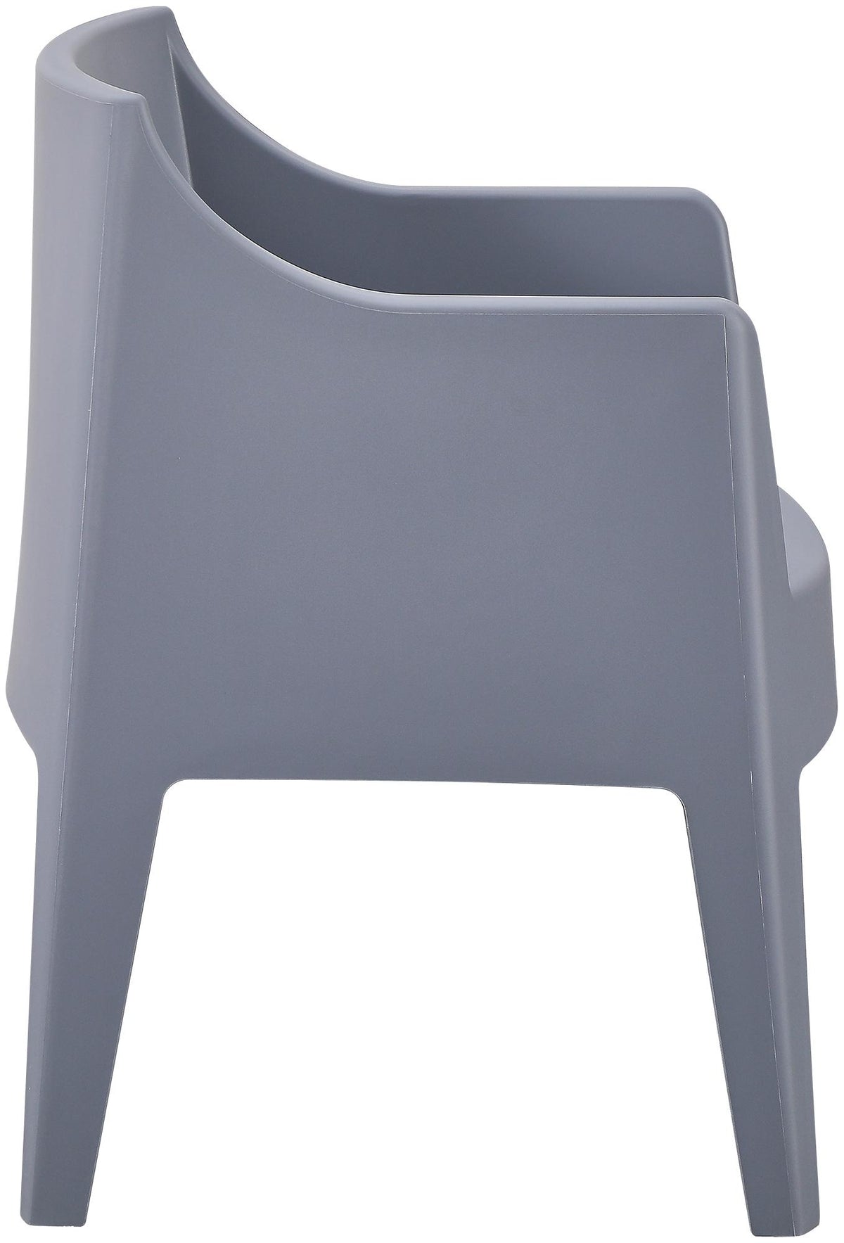 Set van 4 tuinstoelen Bartal grijs grau