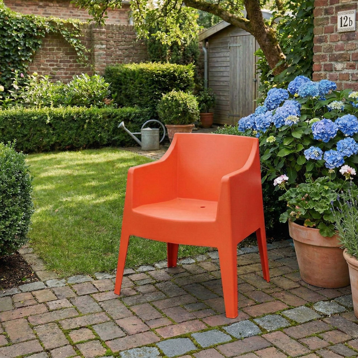 Set van 4 tuinstoelen Bartal oranje orange