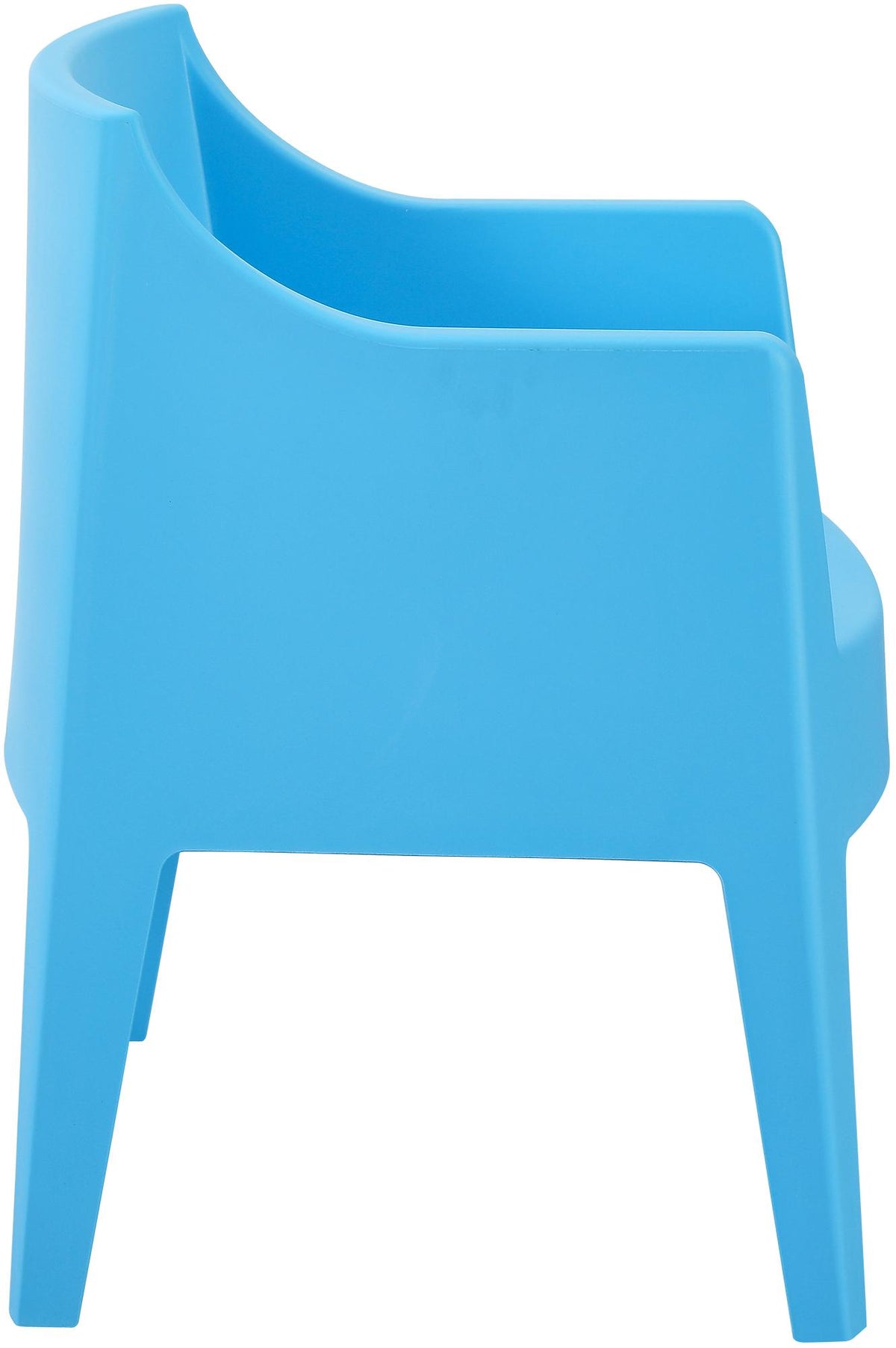 Set van 4 tuinstoelen Bartal blauw blau