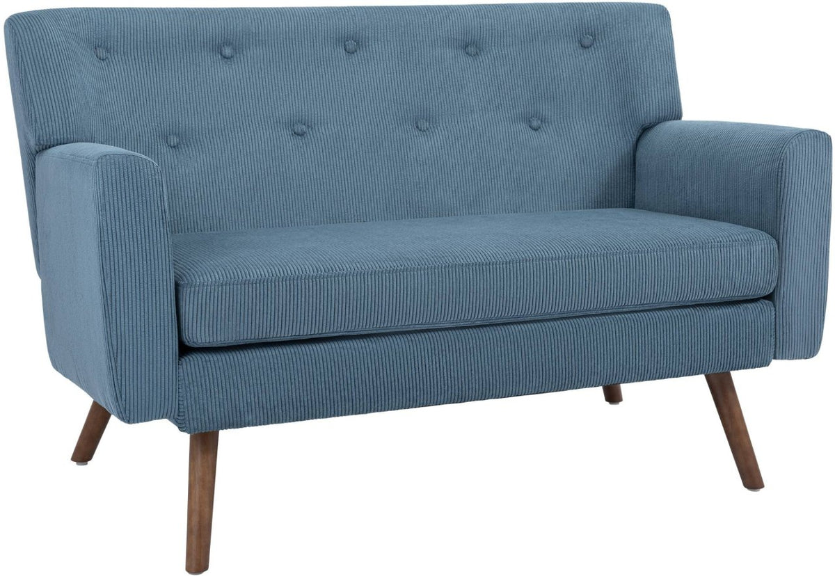 Bank Kioni ribstof blauw blau