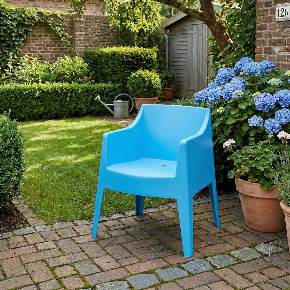 6er Set Stühle Bartal blau