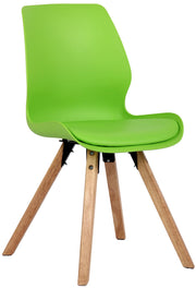 Eetkamerstoel Luna groen,Kunststof grün