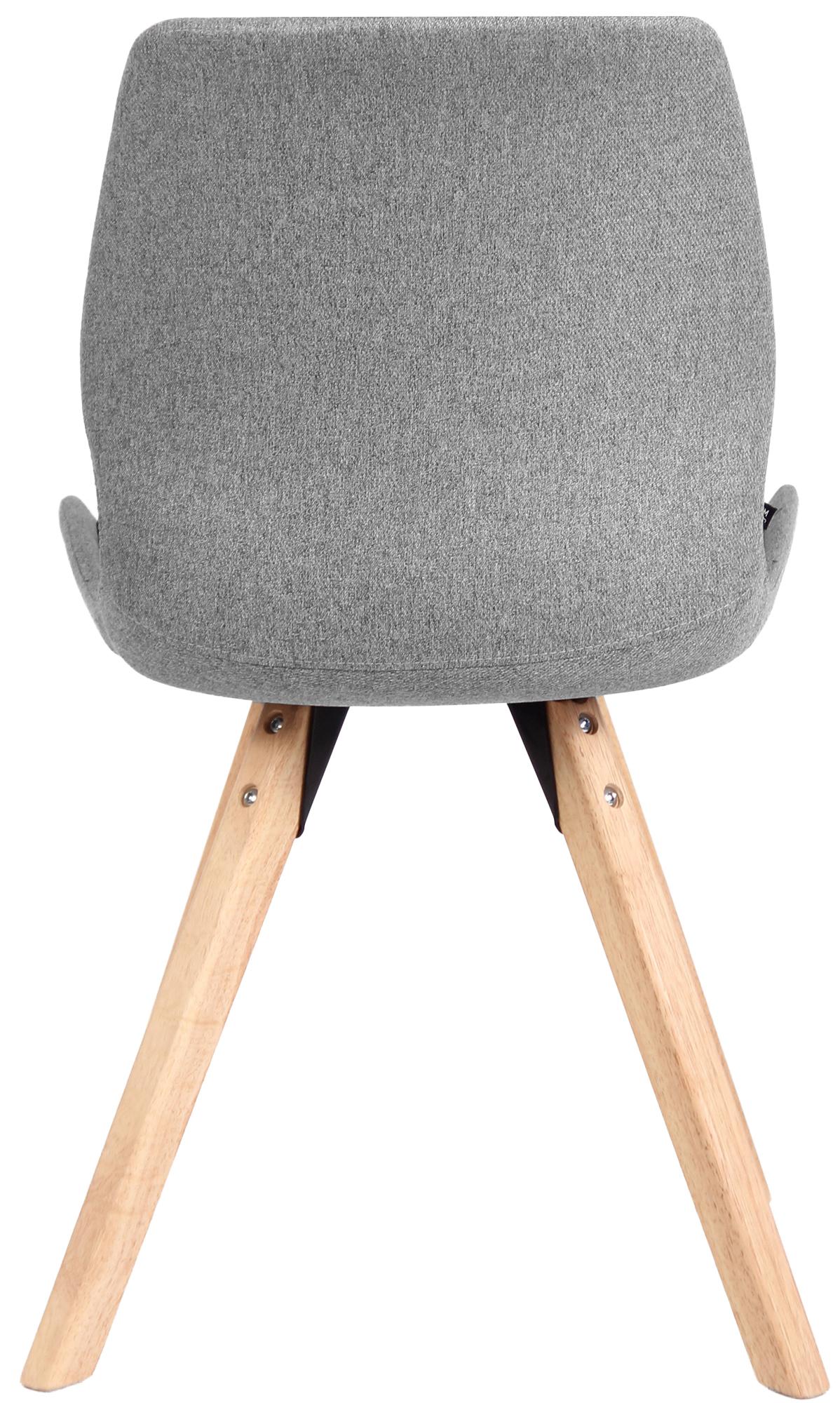 Eetkamerstoel Luna grijs,Stof grau