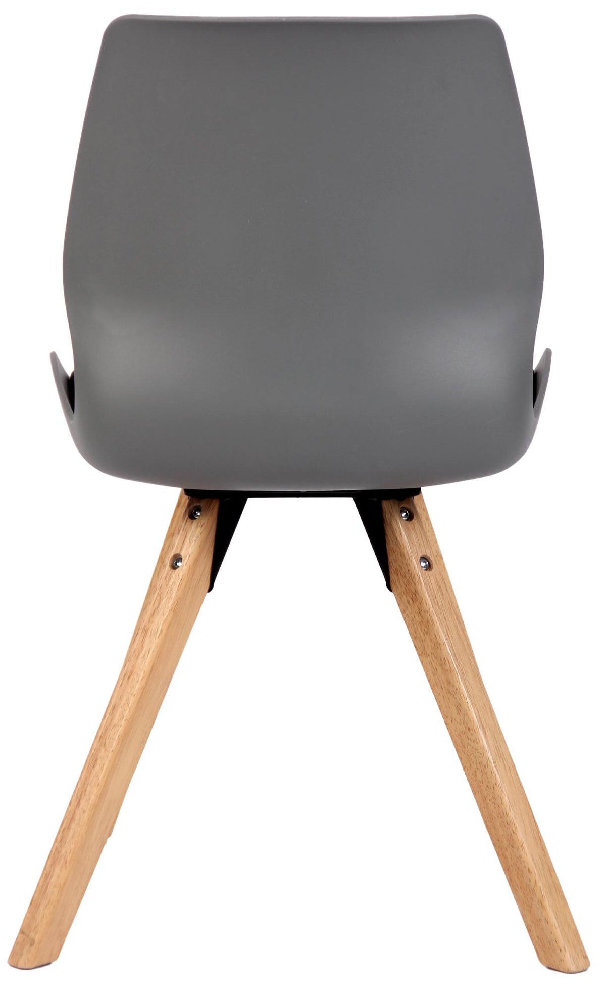 Set van 2 Eetkamerstoelen Luna grijs,Kunststof grau