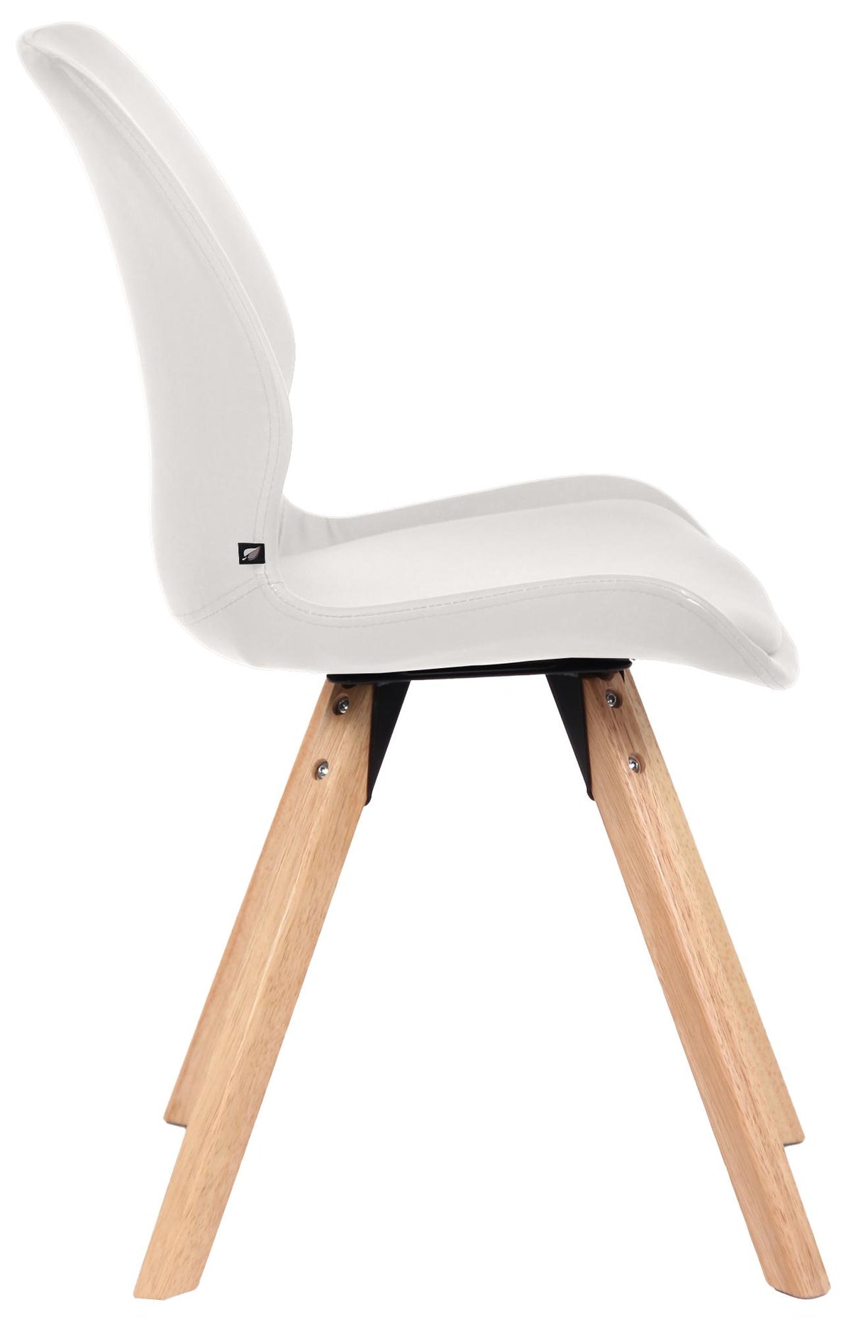 Set van 2 Eetkamerstoelen Luna wit,Kunststof weiß