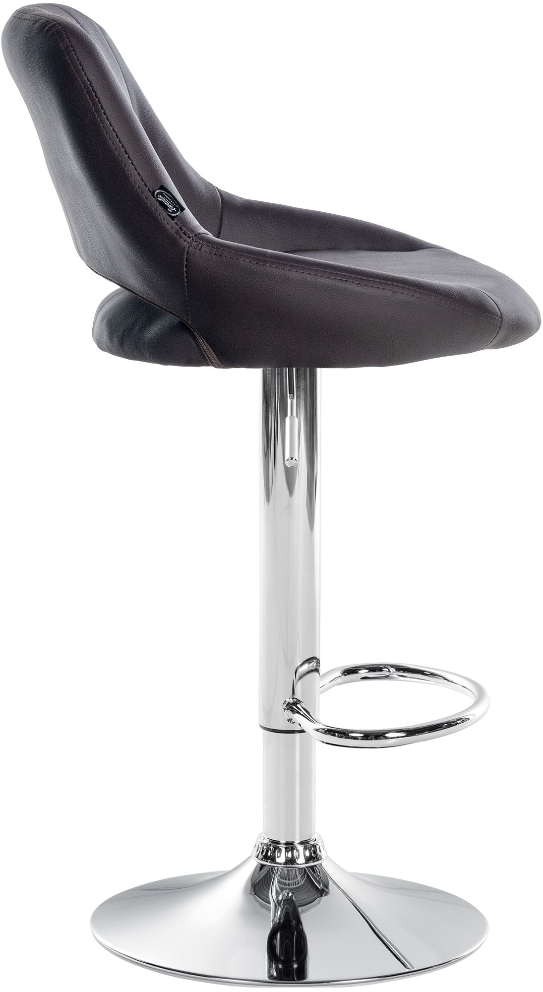 Barkruk Milet kunstleer bruin,chroom braun