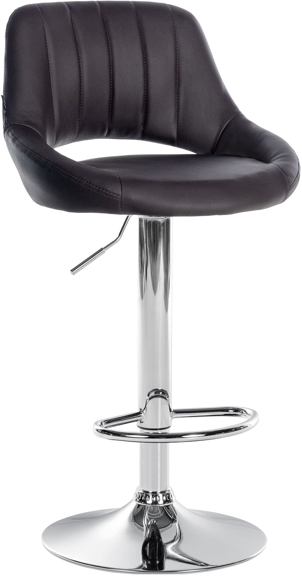 Barkruk Milet kunstleer bruin,chroom braun