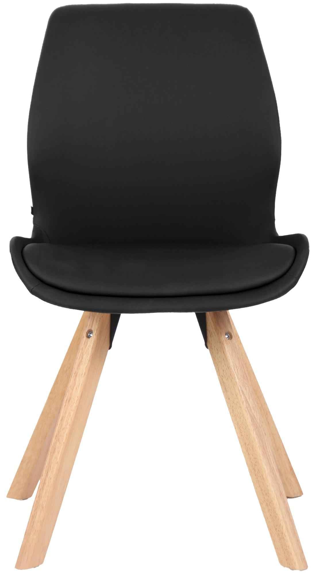 Set van 2 Eetkamerstoelen Luna zwart,Kunstleer schwarz