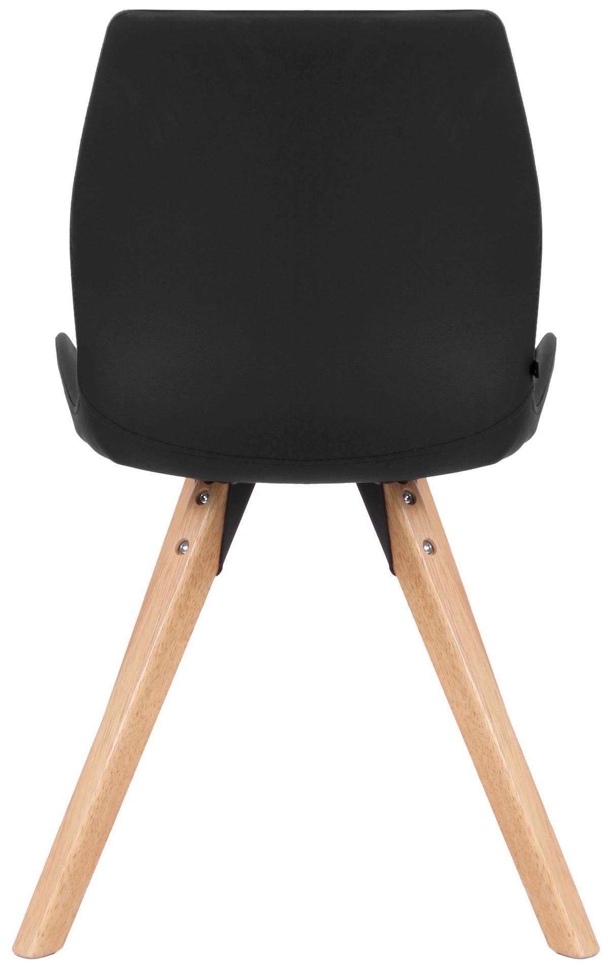 Set van 2 Eetkamerstoelen Luna zwart,Kunstleer schwarz