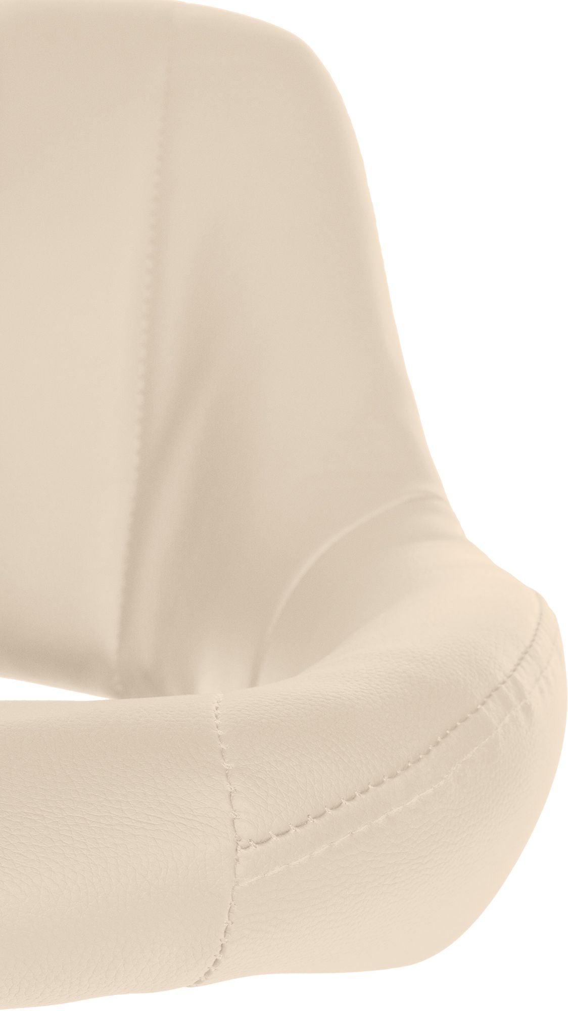 Barkruk Milet kunstleer creme,zwart creme