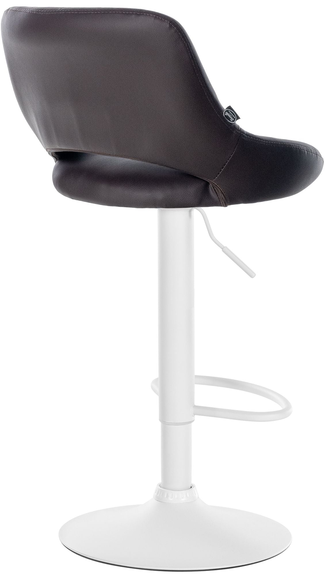 Barkruk Milet kunstleer bruin,wit braun