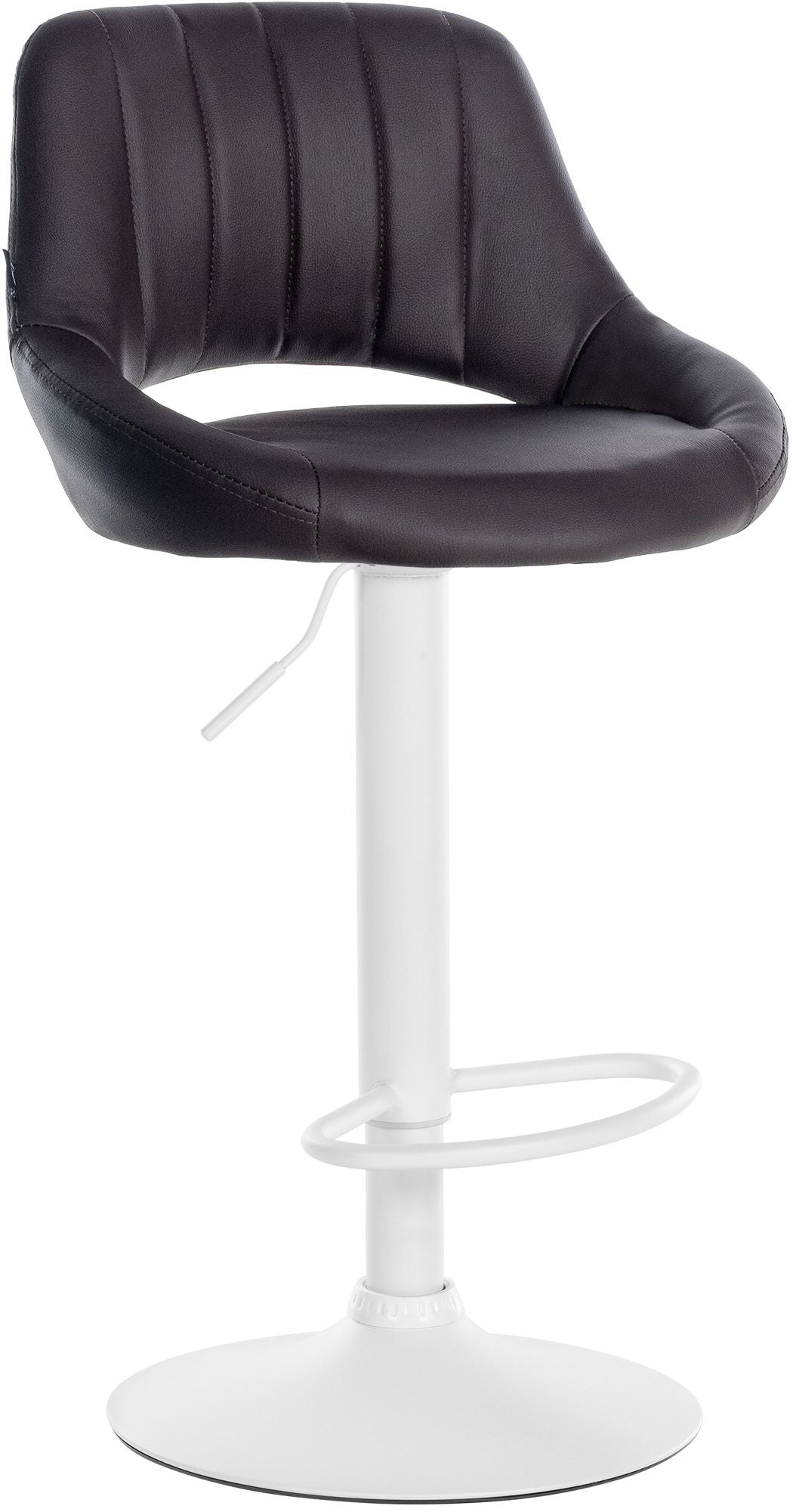 Barkruk Milet kunstleer bruin,wit braun