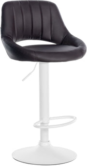 Barkruk Milet kunstleer bruin,wit braun