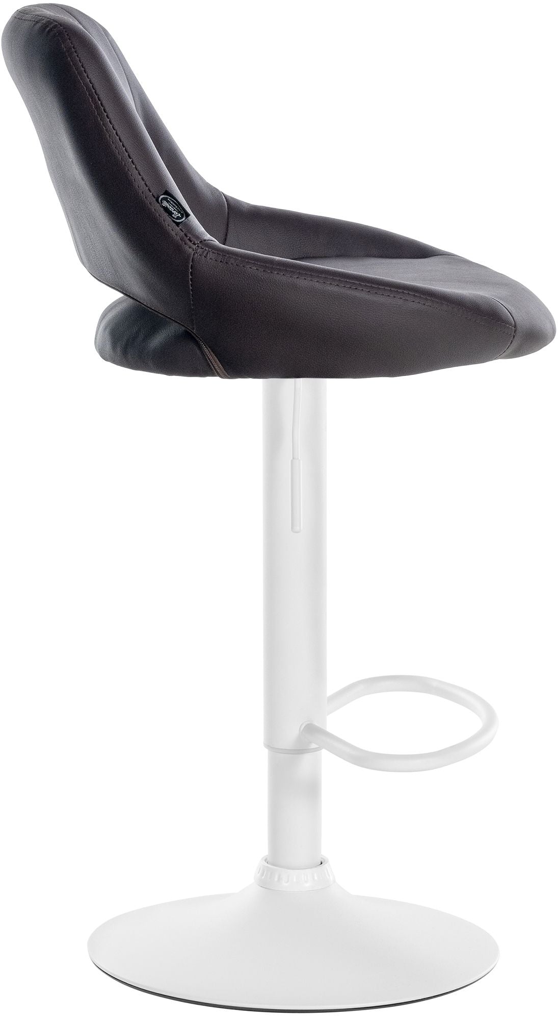 Barkruk Milet kunstleer bruin,wit braun