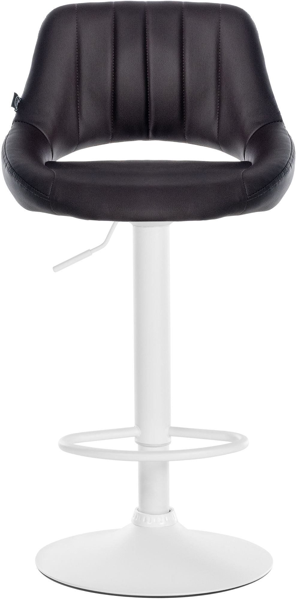 Barkruk Milet kunstleer bruin,wit braun