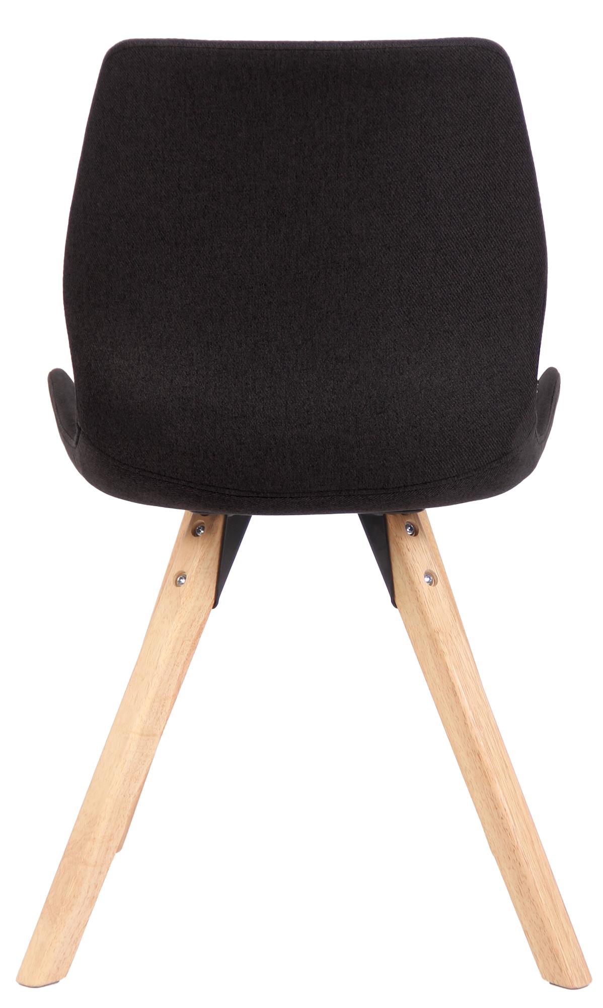 Set van 2 Eetkamerstoelen Luna zwart,Stof schwarz