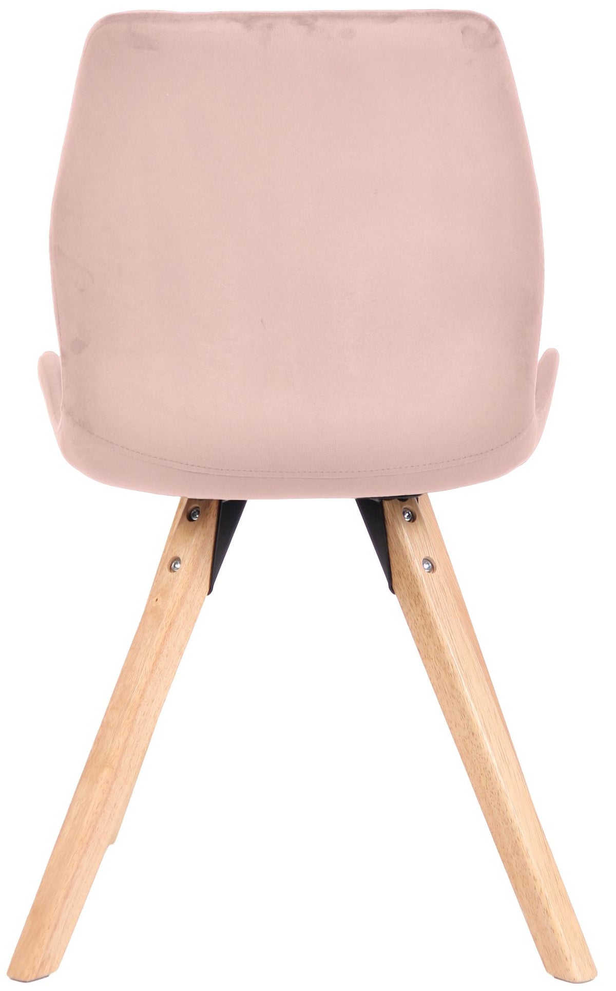 Set van 2 Eetkamerstoelen Luna roze,Fluweel pink