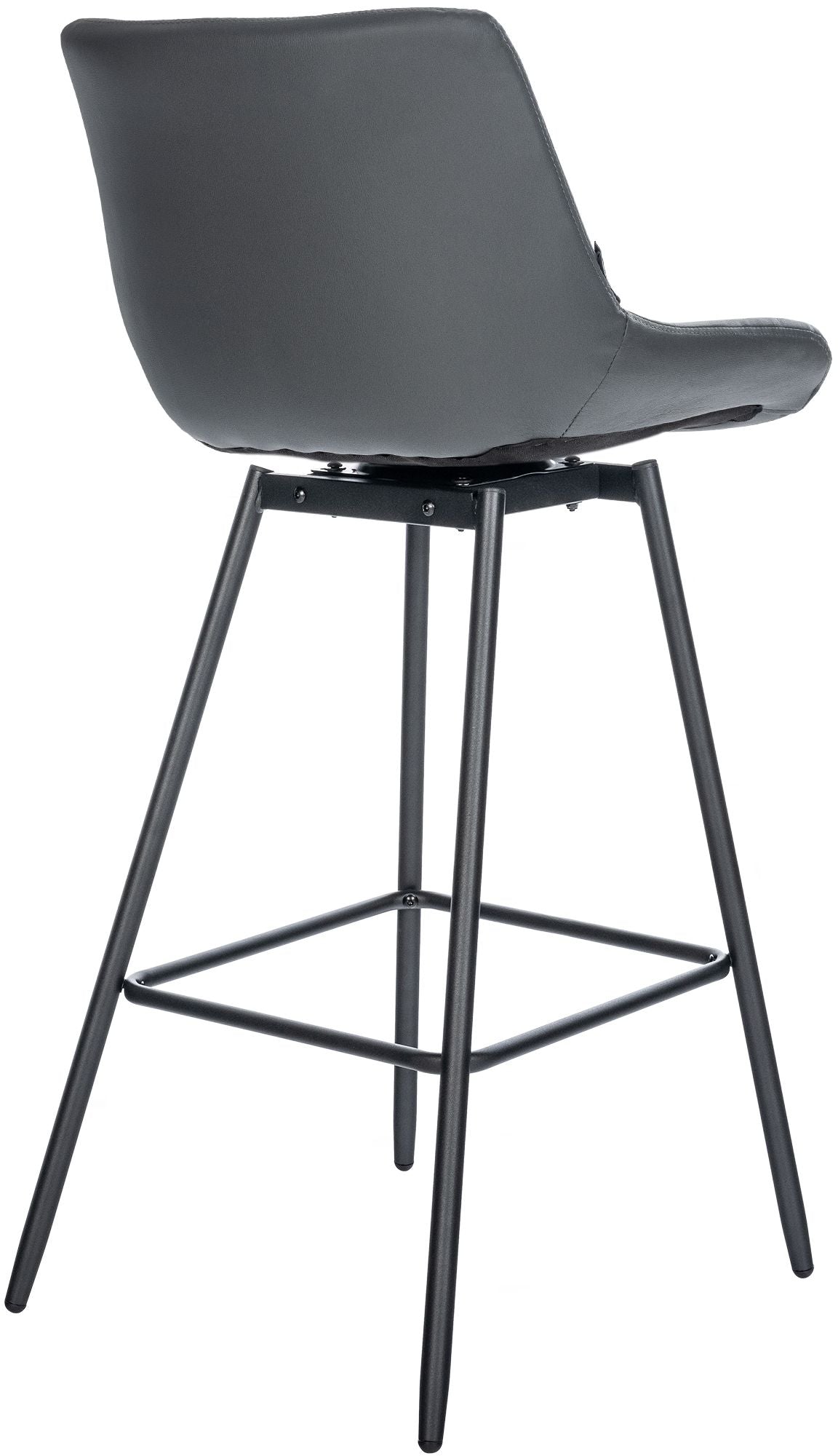 Barhocker Weston Schwenkbar Kunstleder grau