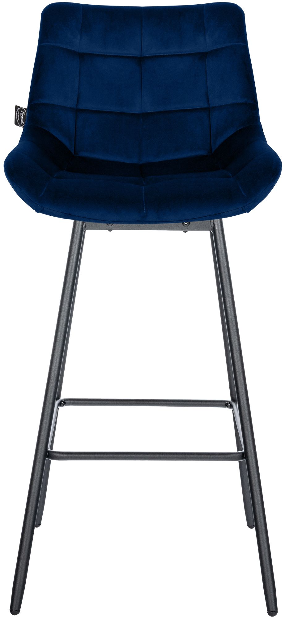 Barhocker Weston Schwenkbar Samt blau