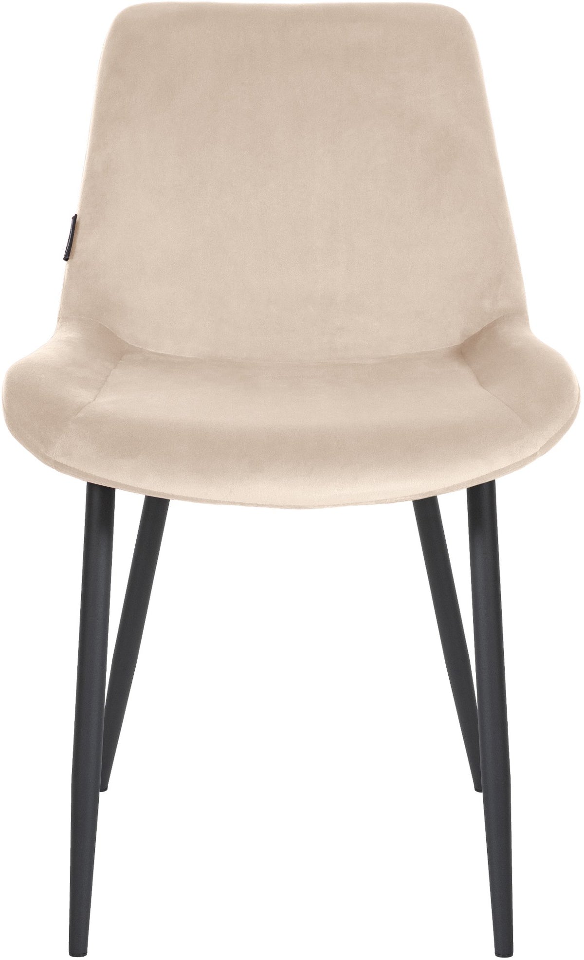 Victoria Eetkamerstoelen Fluweel - Set van 4 creme creme