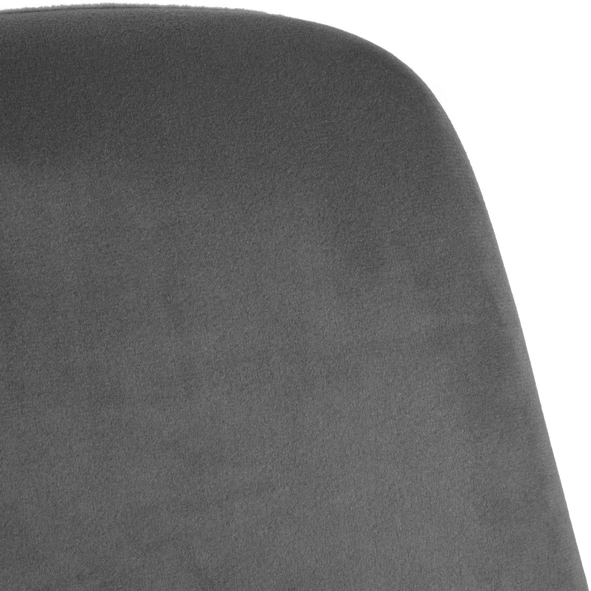 Set van 2 eetkamerstoelen Victoria fluweel grijs grau