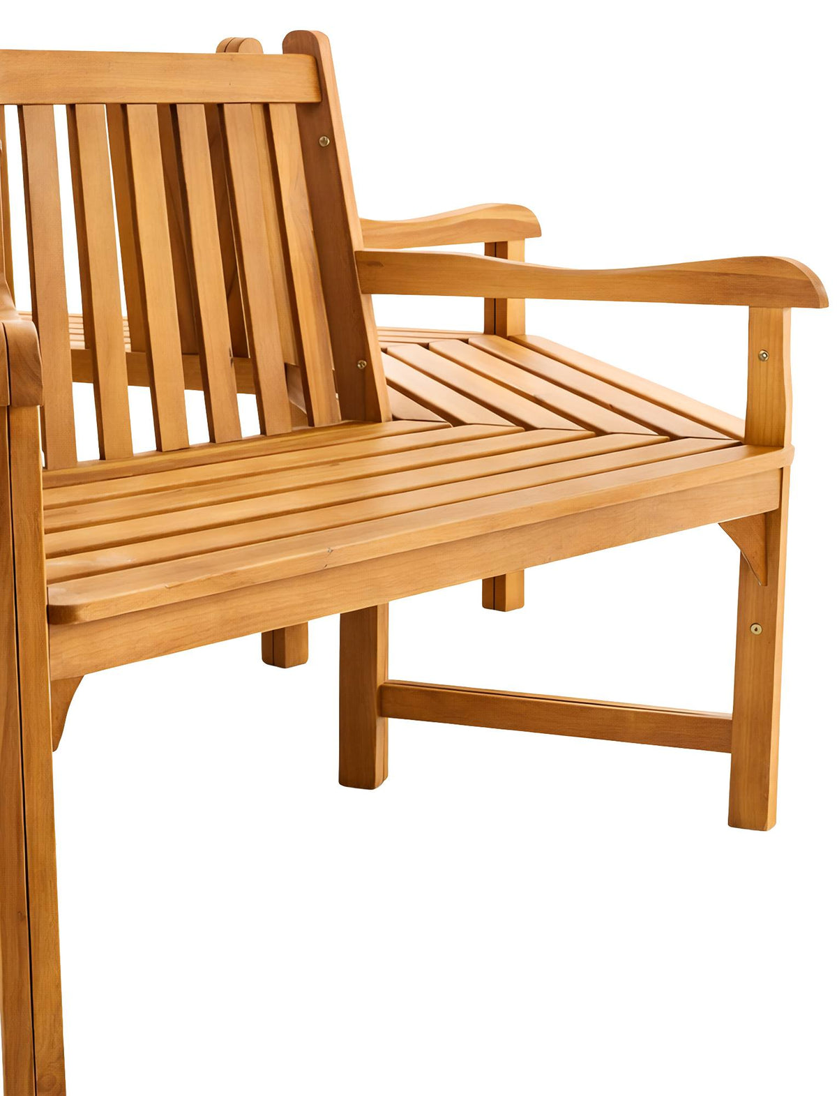 Baumbank Sonja mit Armlehnen 200 cm teak