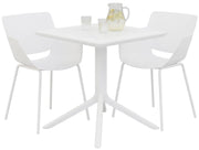 Tuinmeubelset Lirra met 2 stoelen wit weiß
