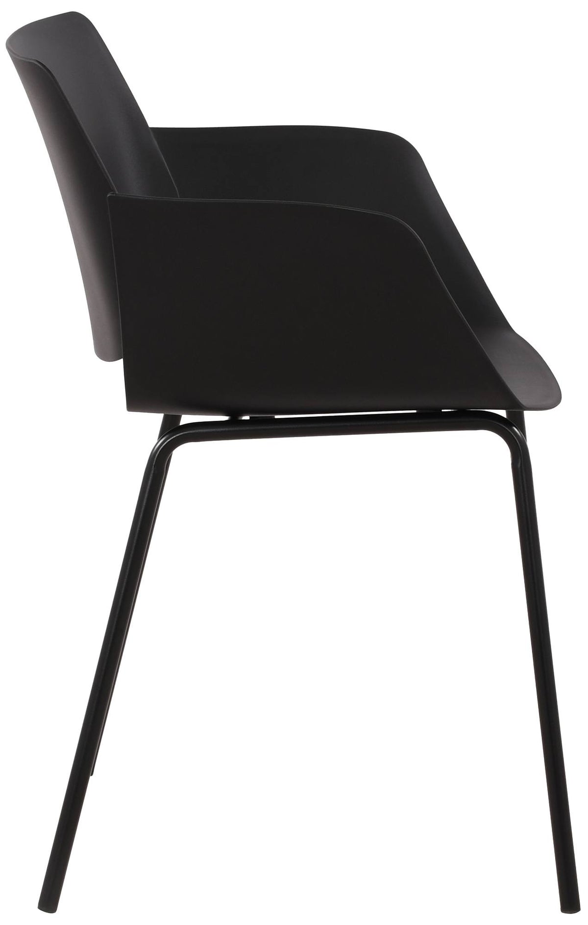 Tuinmeubelset Lirra met 4 stoelen zwart schwarz