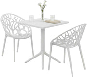 Tuinmeubelset Neriva met 2 stoelen wit weiß
