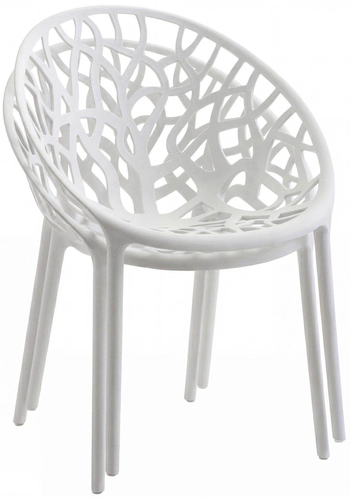 Tuinmeubelset Neriva met 2 stoelen wit weiß