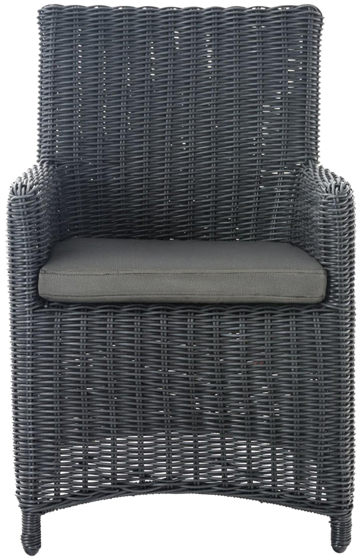 4er Set Stuhl Fontana / Sankt Marlo Anthrazit 5mm schwarz