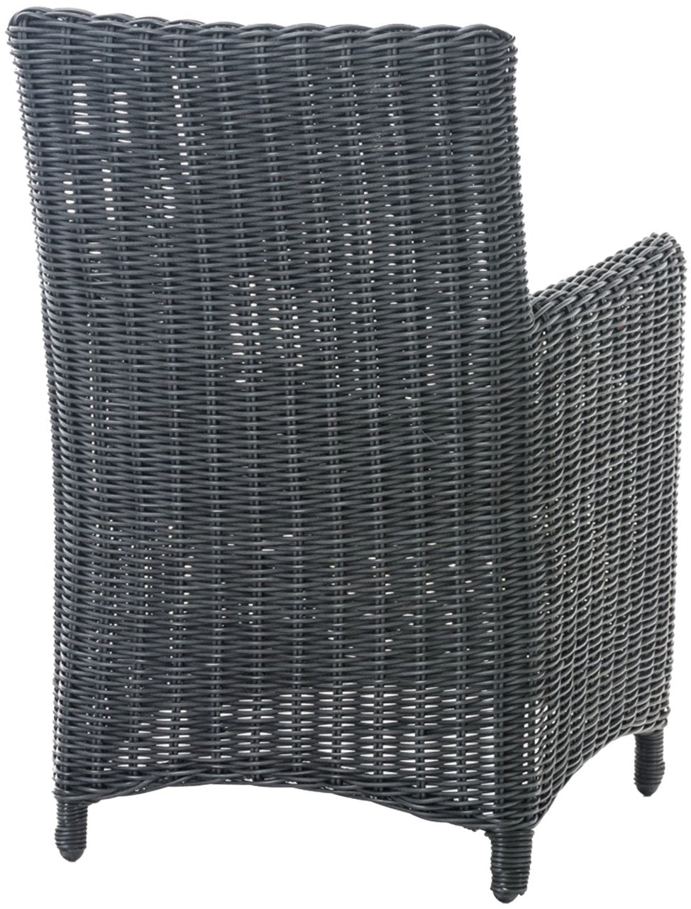 4er Set Stuhl Fontana / Sankt Marlo Anthrazit 5mm schwarz