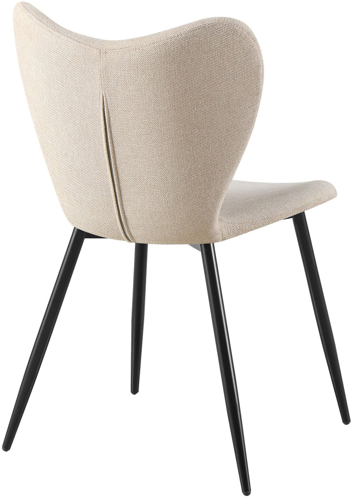 2er Set Esszimmerstuhl Maika Stoff creme