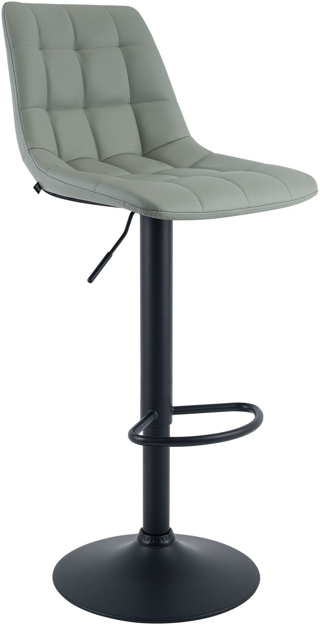 Barhocker Mapun Kunstleder grau