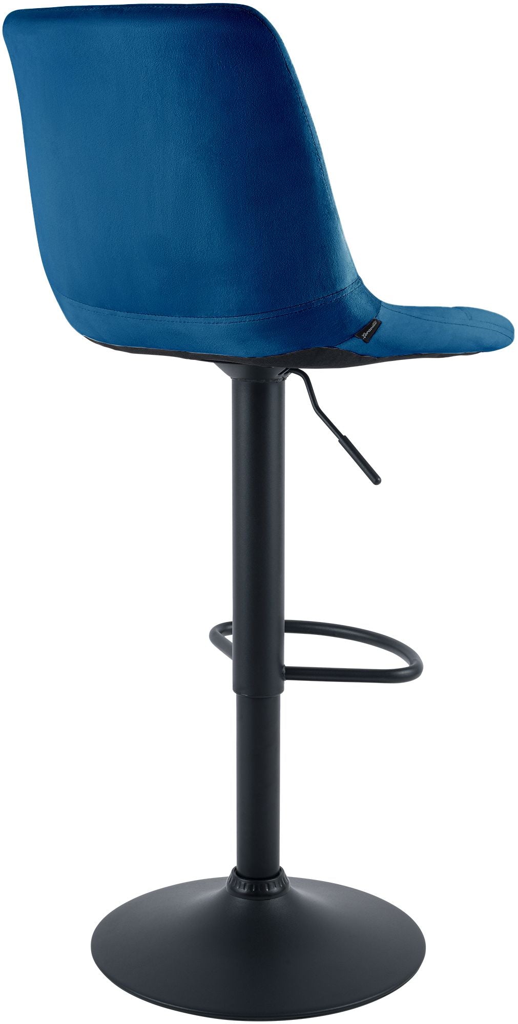 2er Set Barhocker Mapun Samt blau
