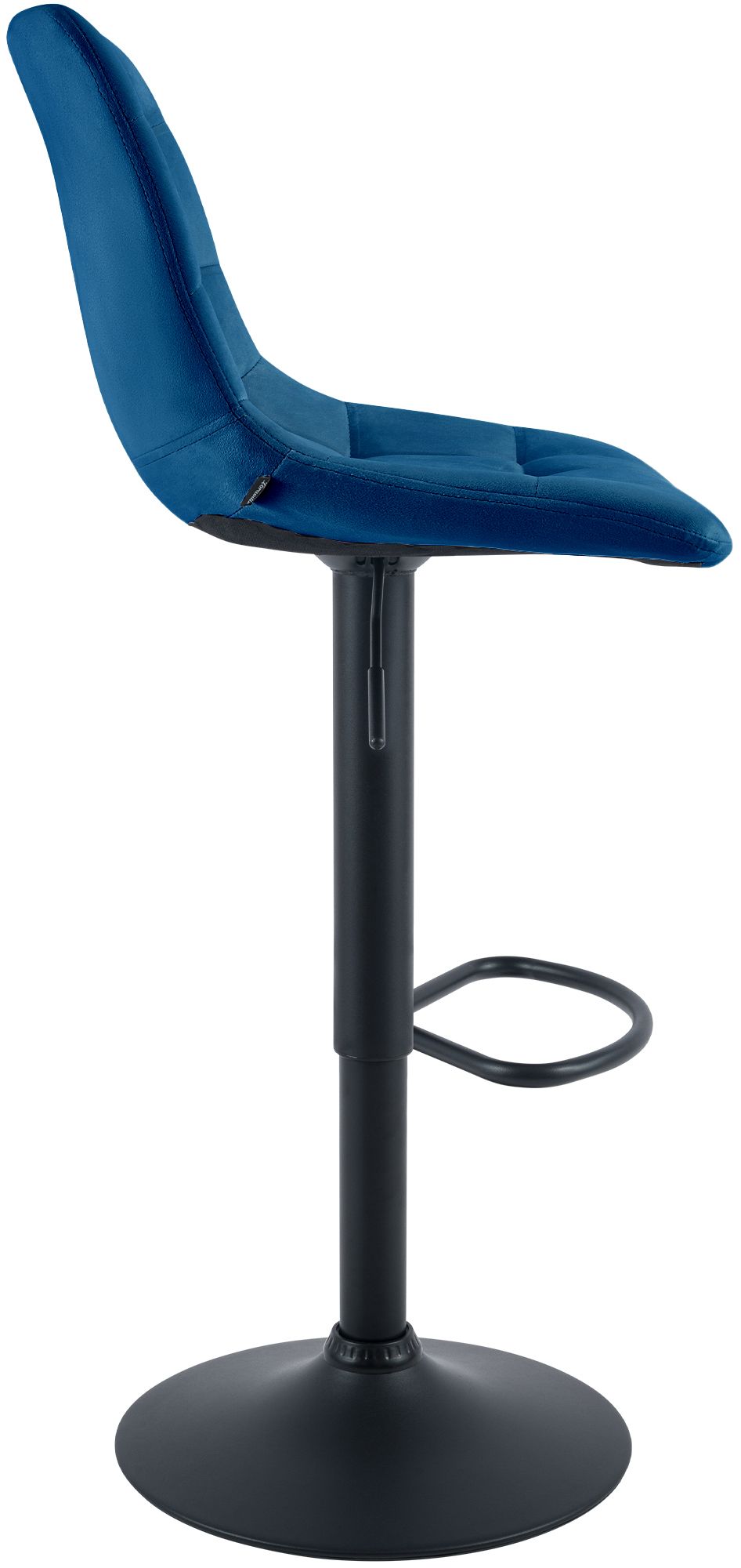 2er Set Barhocker Mapun Samt blau