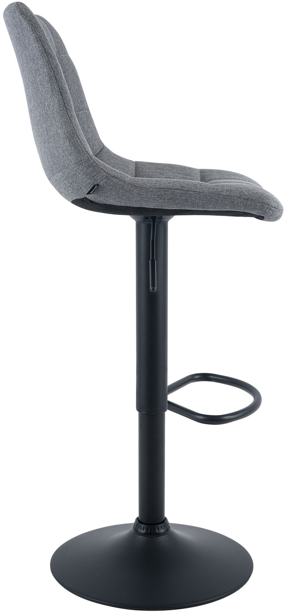 Barhocker Mapun Stoff grau