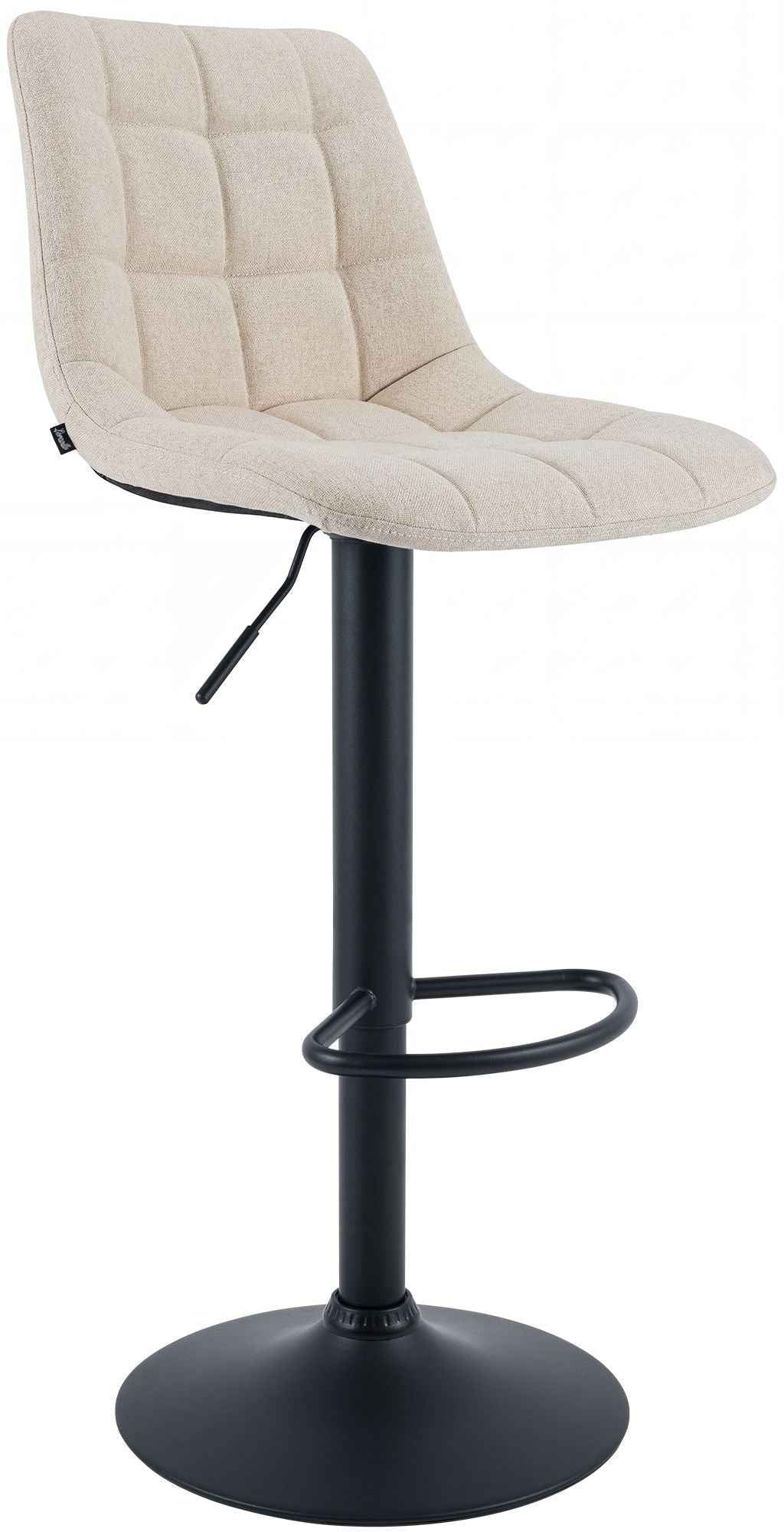 2er Set Barhocker Mapun Stoff creme