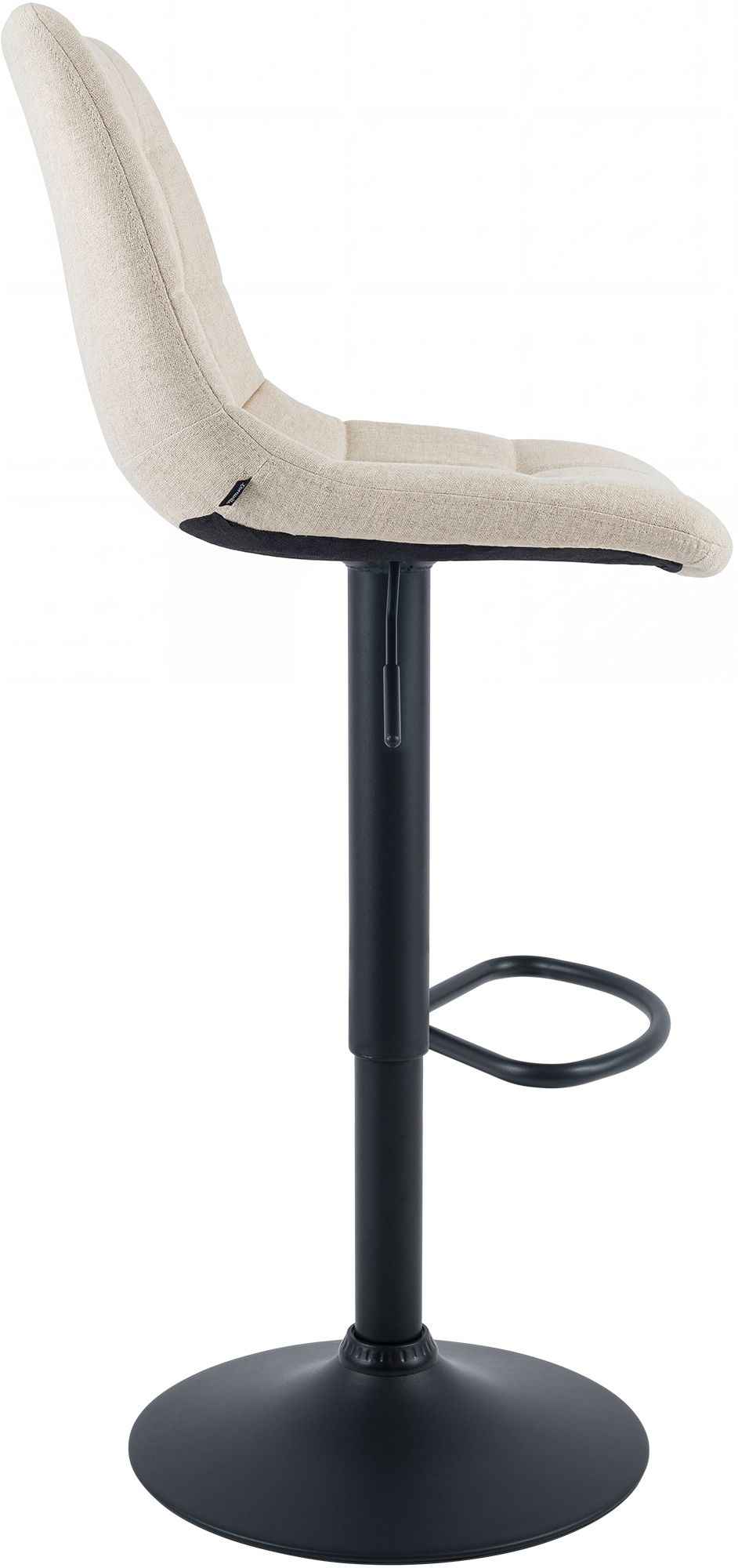 2er Set Barhocker Mapun Stoff creme