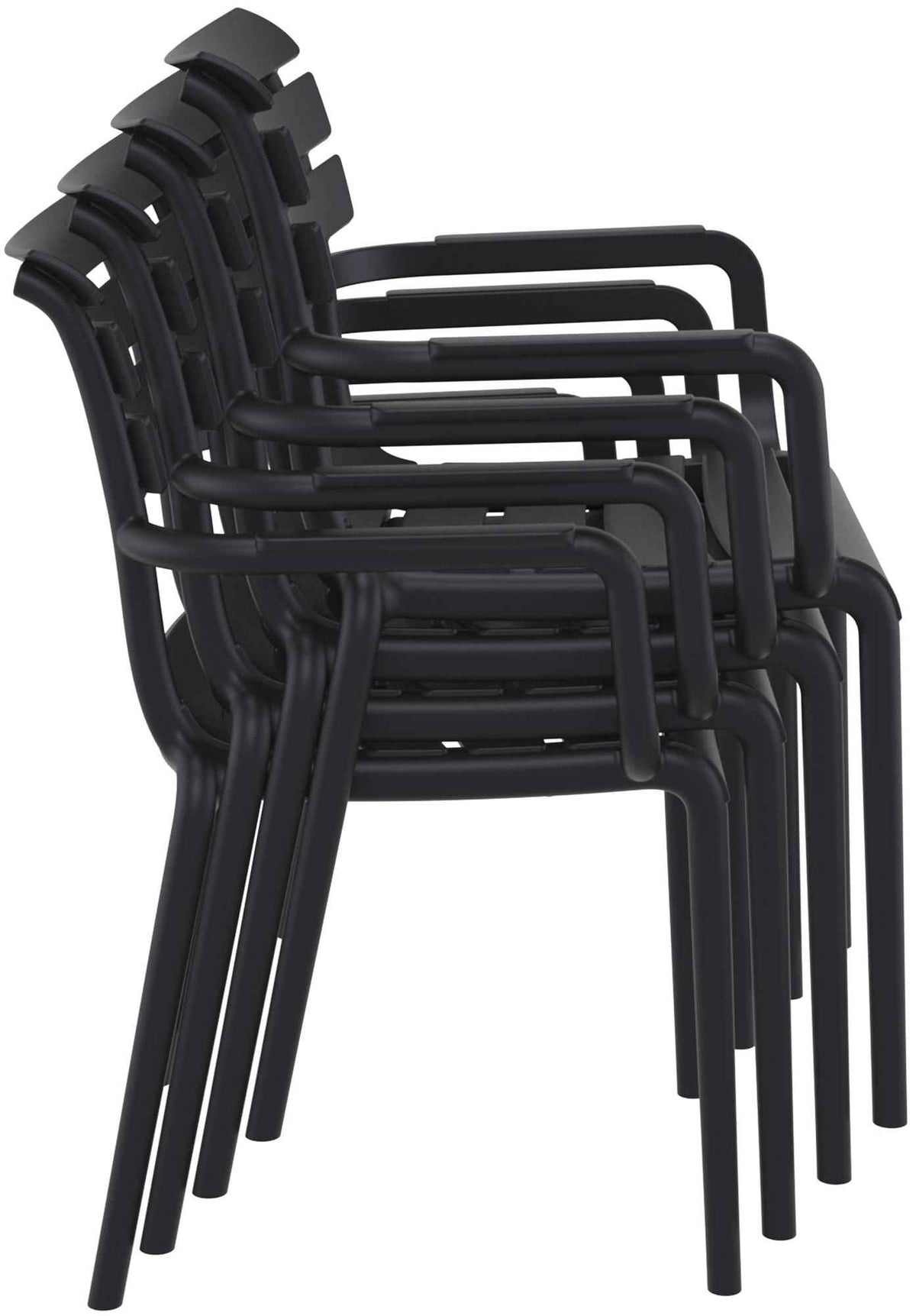 4er Set Stühle Paris schwarz