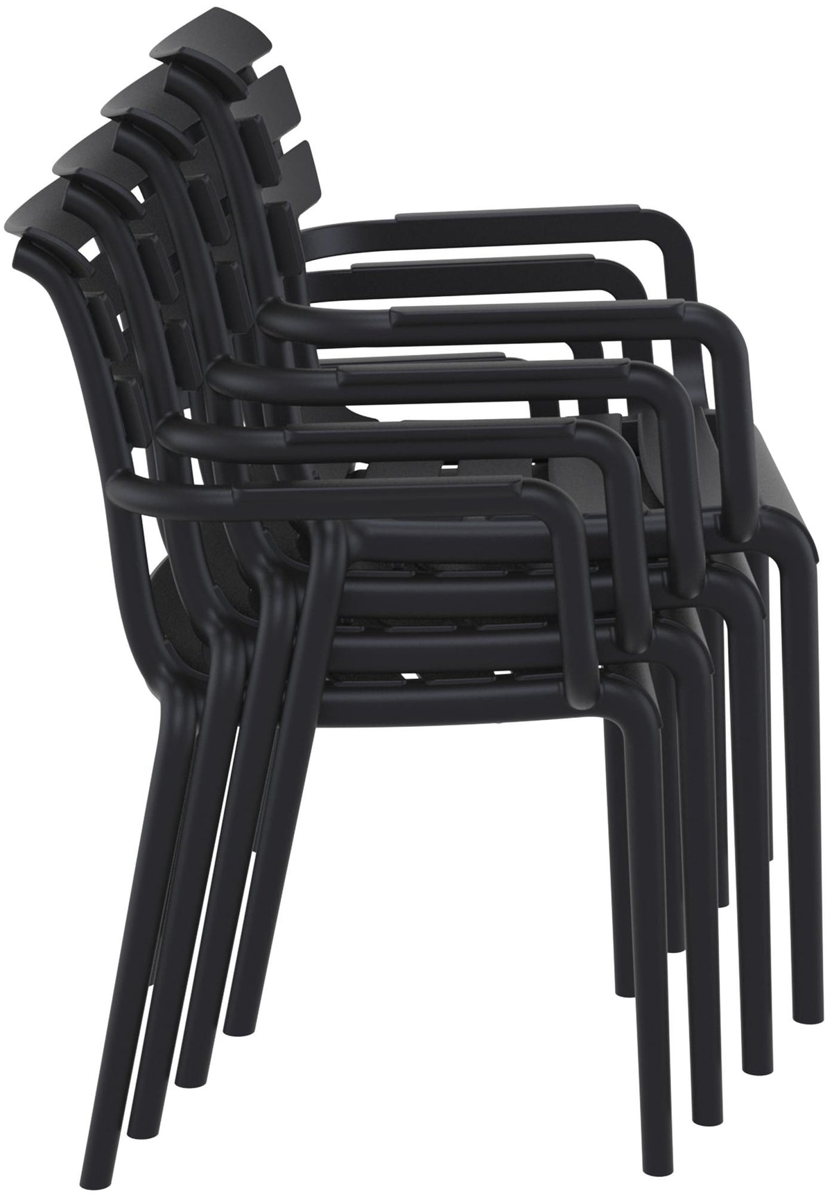 6er Set Stühle Paris schwarz
