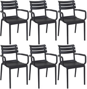 6er Set Stühle Paris schwarz