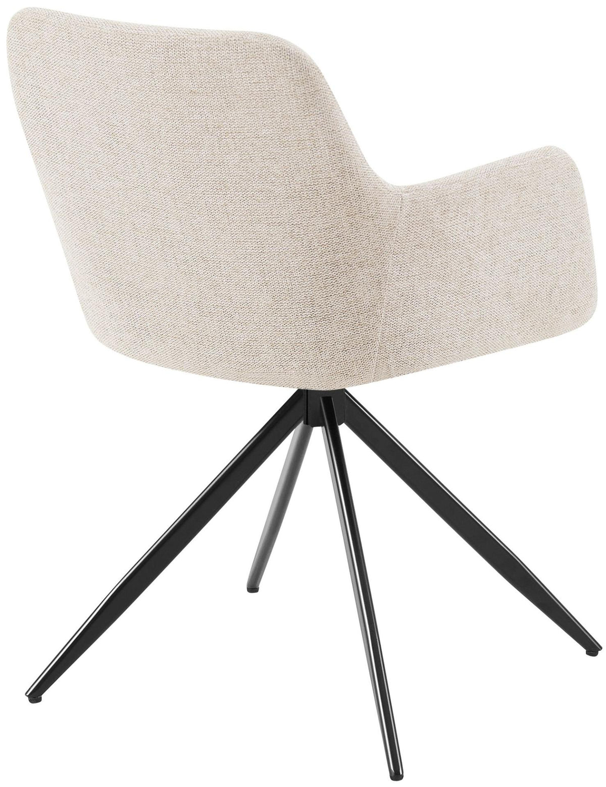 2er Set Esszimmerstuhl Olema Stoff creme