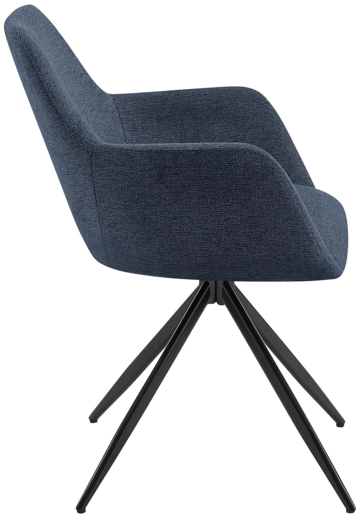 2er Set Esszimmerstuhl Olema Stoff blau