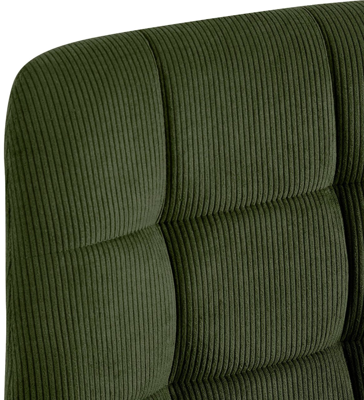 Set van 2 eetkamerstoelen Antibes ribstof groen grün