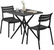 Tuinset Vela met 2 stoelen zwart schwarz