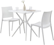 Tuinmeubelset Amino met 2 stoelen wit weiß