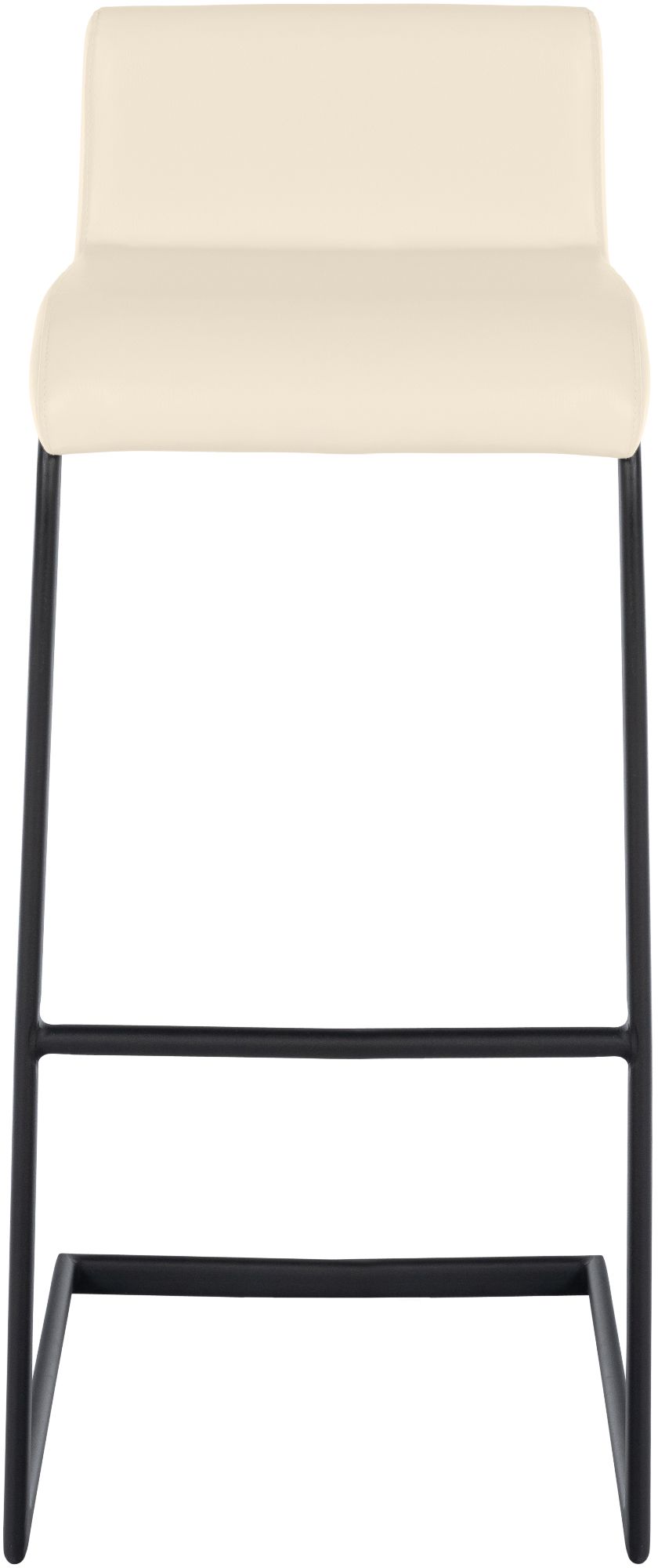 2er Set Barhocker Newport B Kunstleder creme