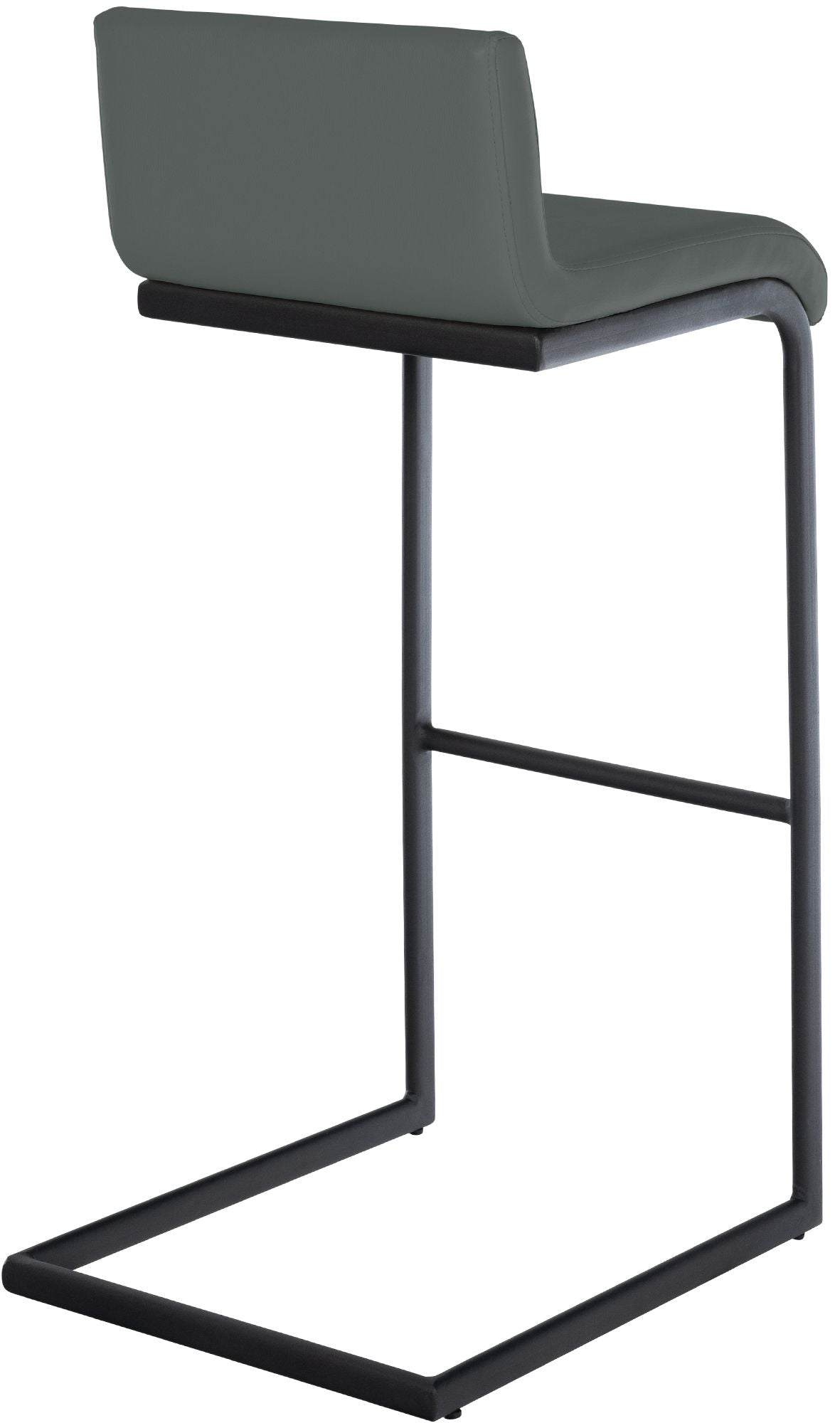 2er Set Barhocker Newport B Kunstleder dunkelgrau